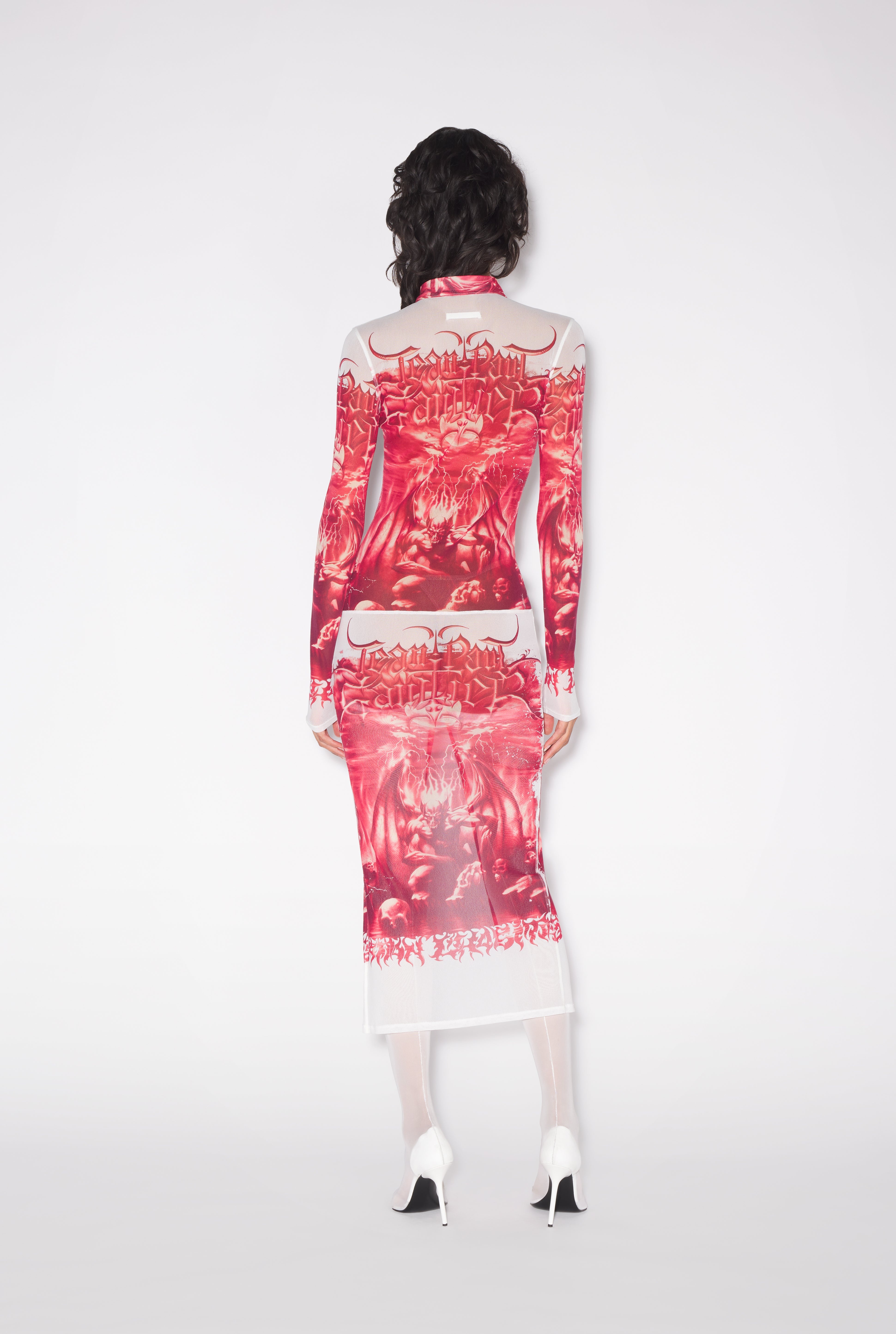 THE RED DIABLO SHIRT-DRESS - 2