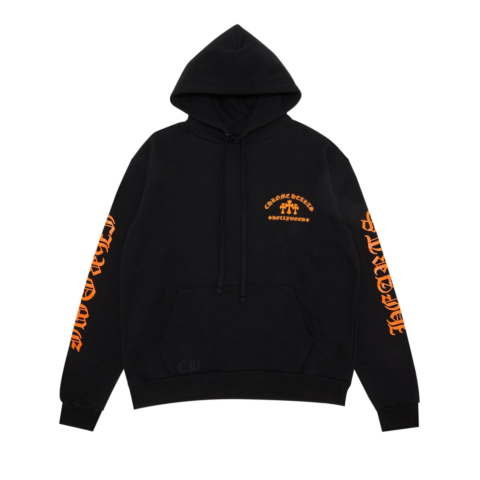 Chrome Hearts Chrome Hearts Triple Cross Hoodie 'Black/Orange 