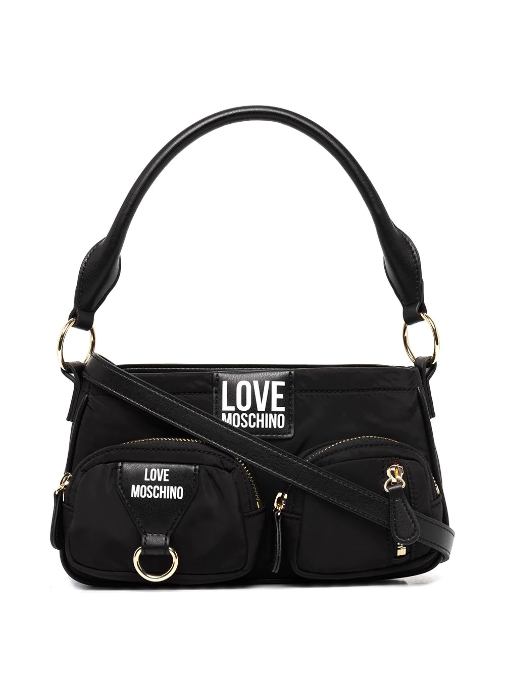 logo-patch crossbody bag - 1