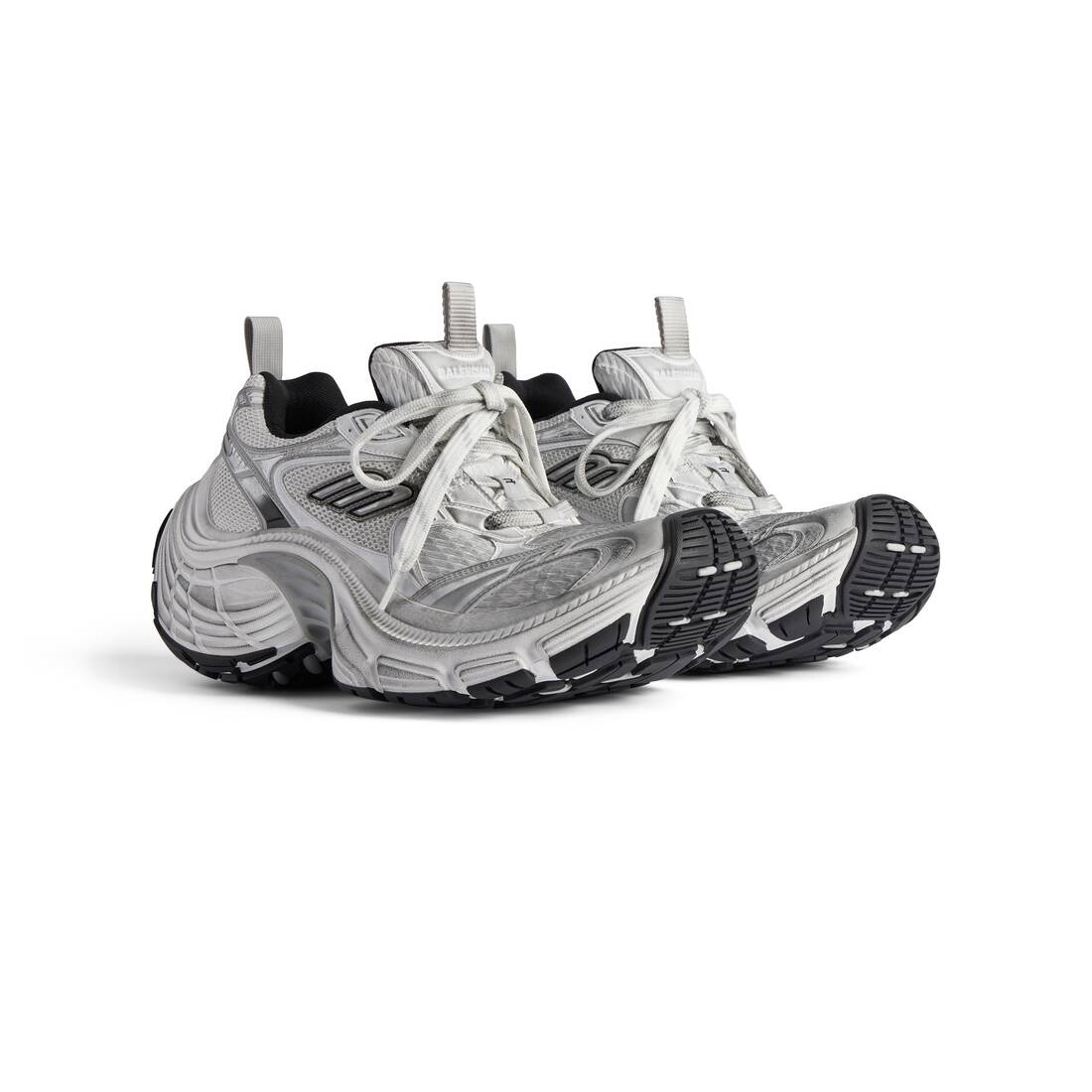 BALENCIAGA Women's 10xl Sneaker in White/black/gris | REVERSIBLE