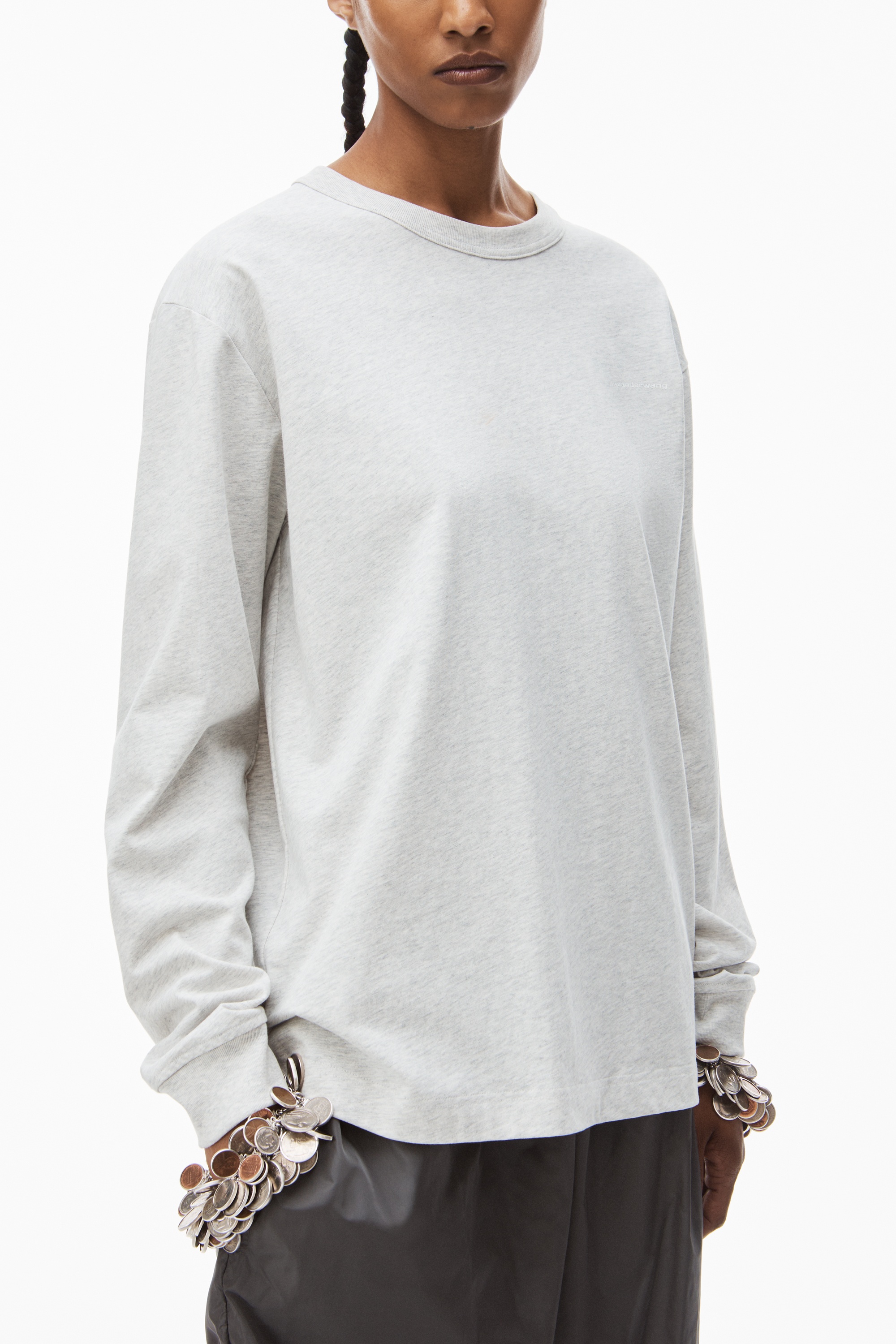 LONG-SLEEVE TEE IN HIGH TWIST JERSEY - 3