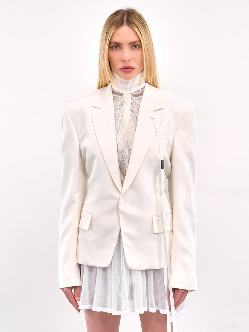 Mixed-Material Blazer 1
