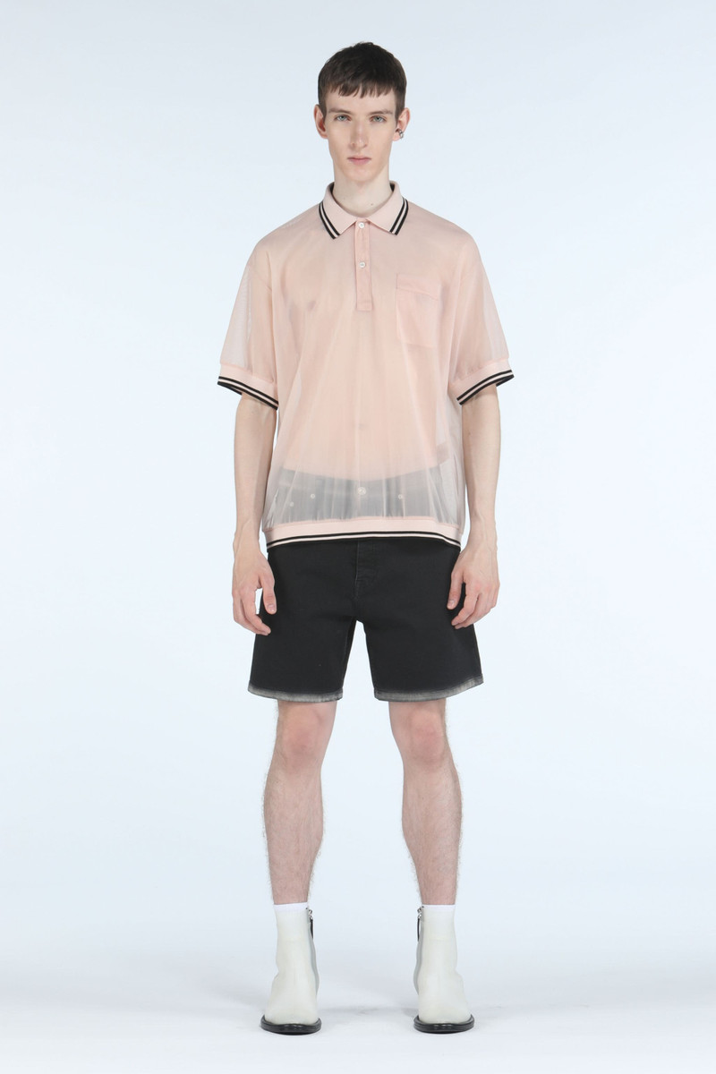 SHEER POLO SHIRT 4
