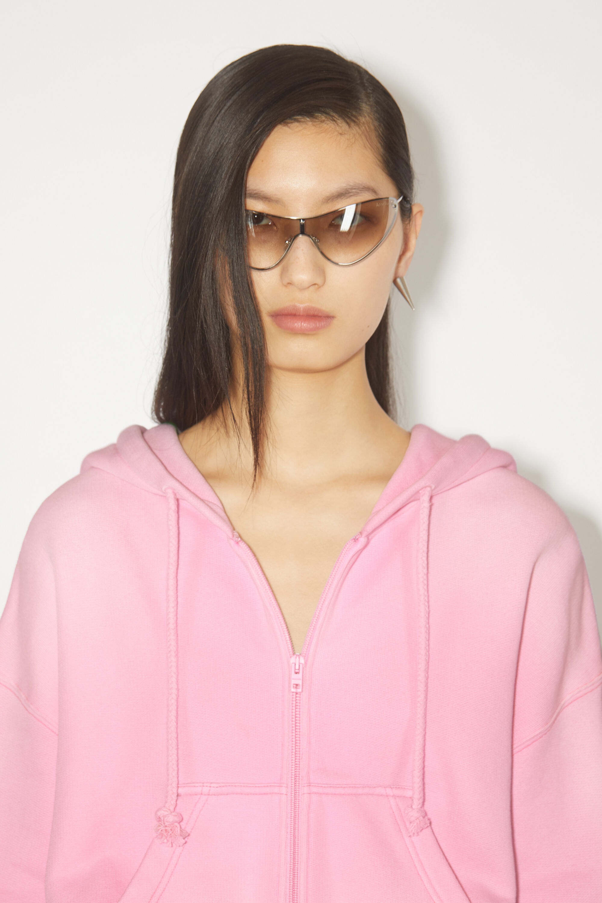 Dyed zippered jacket - Bubble Pink - 5