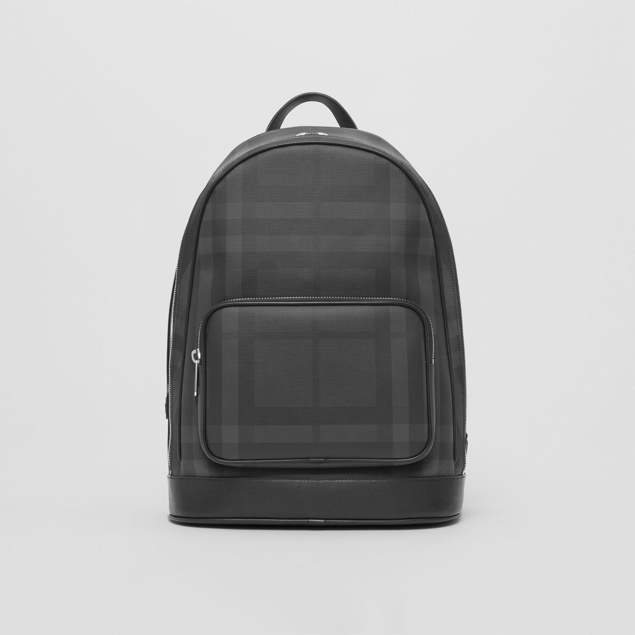 London Check and Leather Backpack - 1