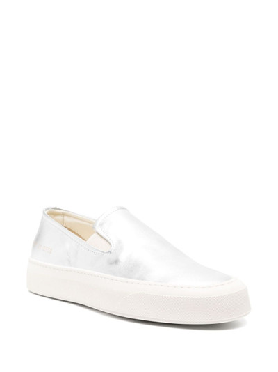 Common Projects slip-on metallic leather sneakers outlook