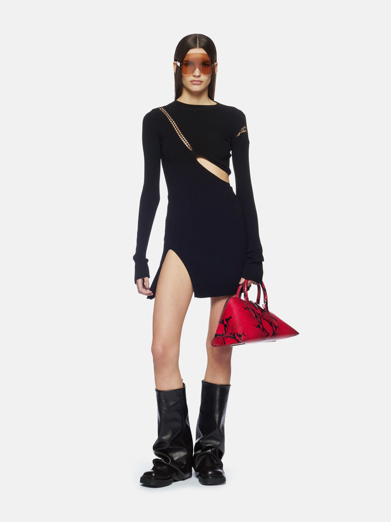 THE ATTICO BLACK MINI DRESS outlook