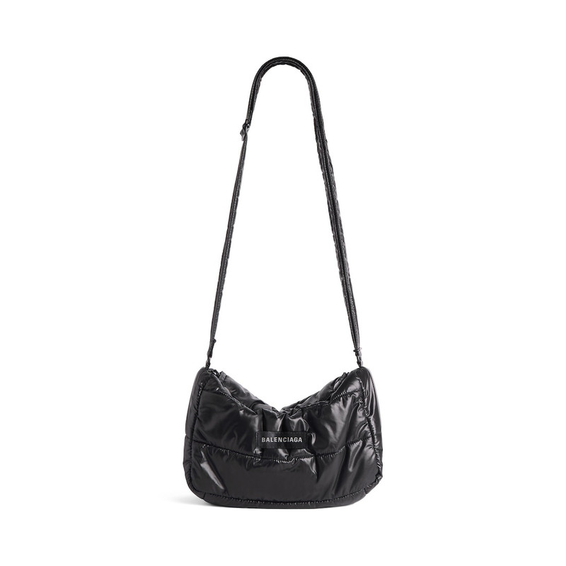 Men's Puffer Crossbody Bag in Black 1