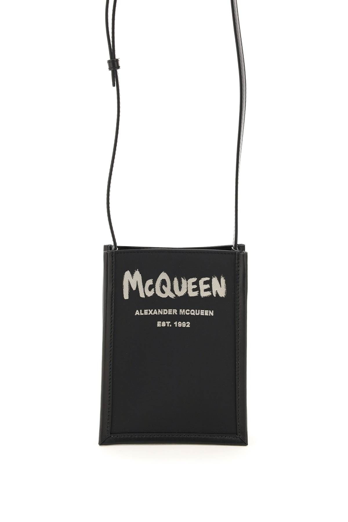 MCQUEEN GRAFFITI EDGE MINI CROSSBODY BAG - 1