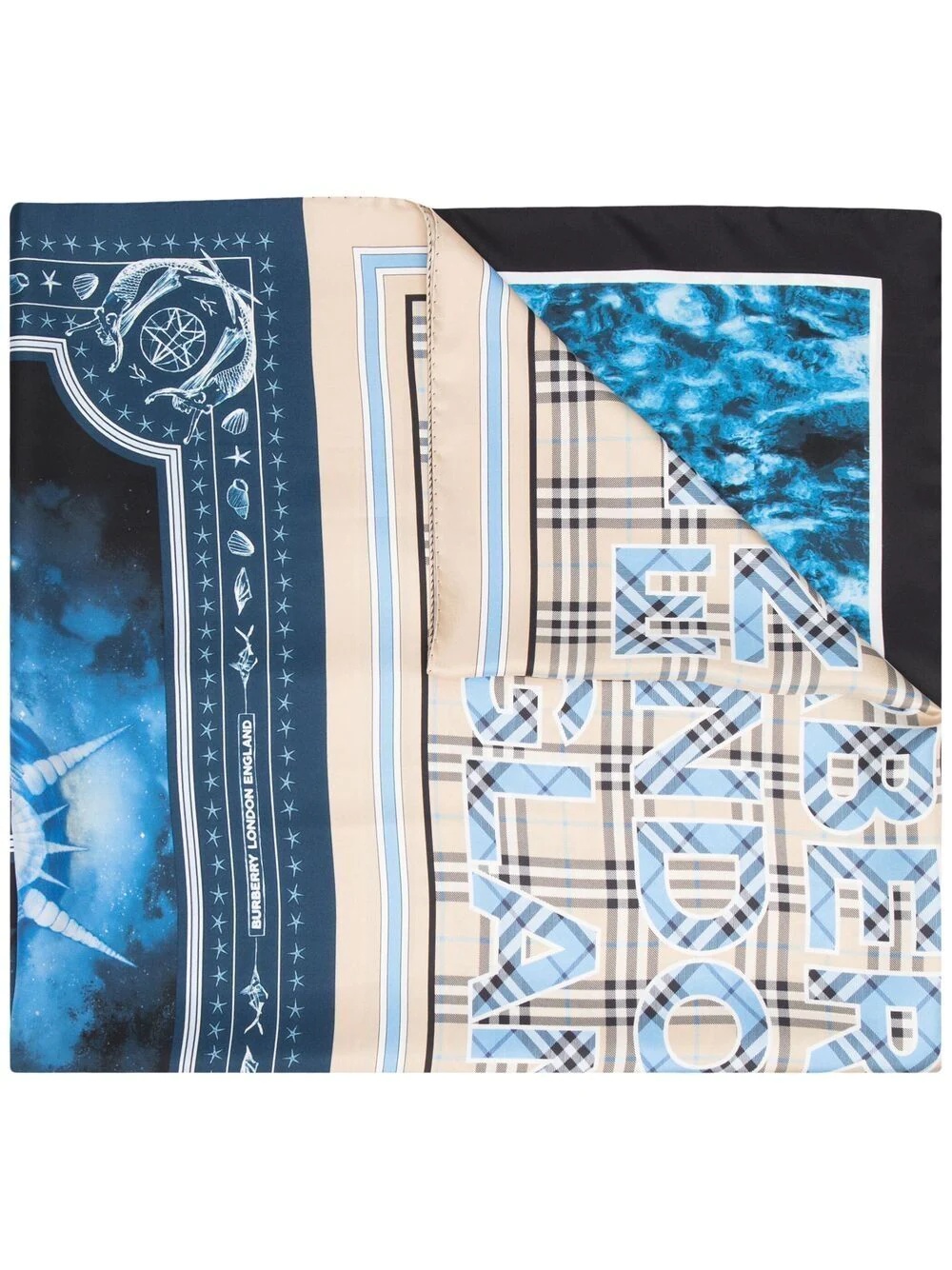 Montage-print scarf - 1