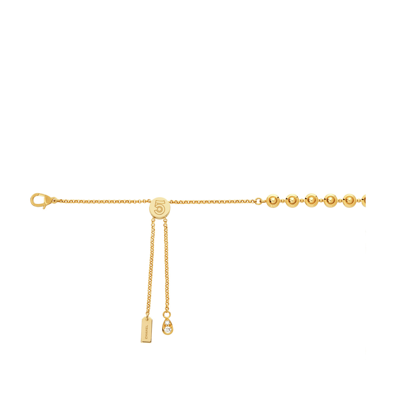 Eternal N°5 diamond line necklace - 3