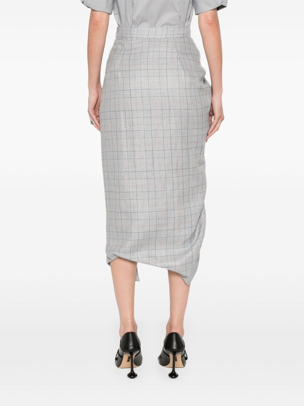 Side Panther midi skirt - 4