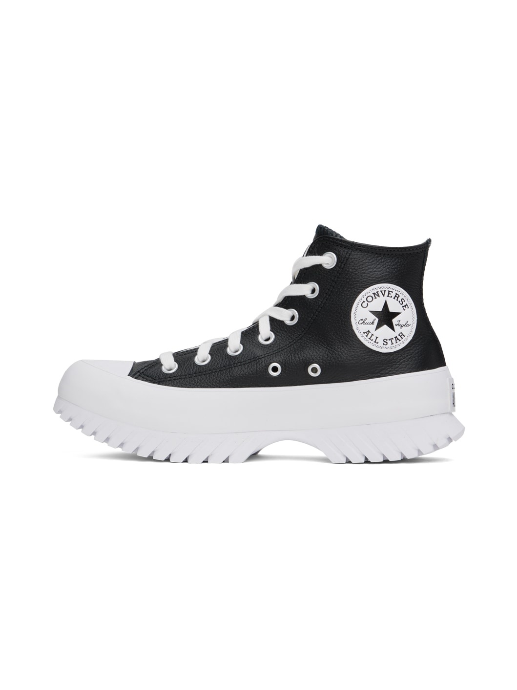 Black Leather Chuck Taylor All Star Lugged 2.0 Sneakers - 3
