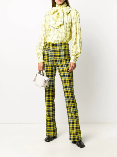 Acne Studios paisley-print tie-neck blouse outlook