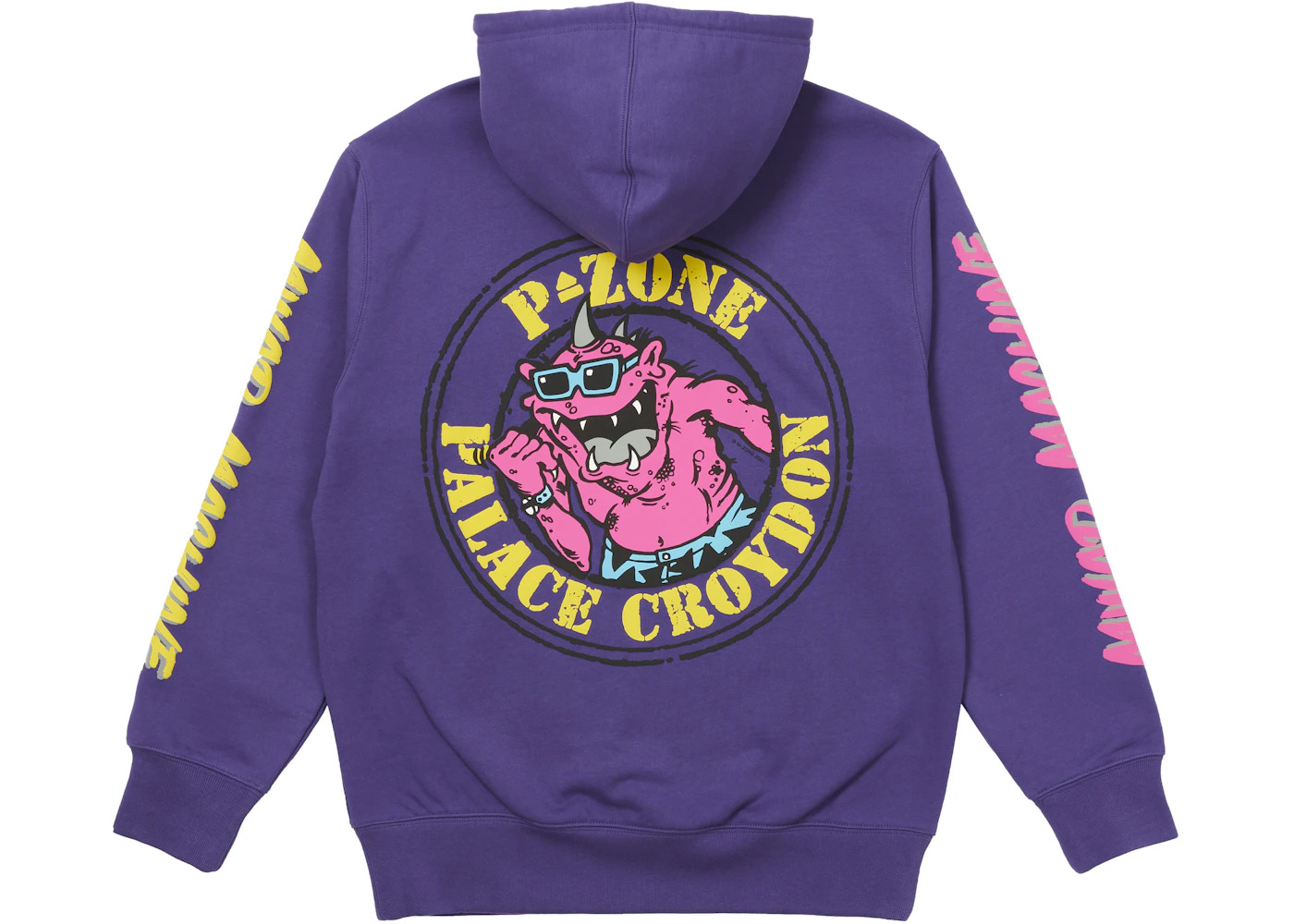Palace M-Zone Mutant Fish Hood Purple - 2