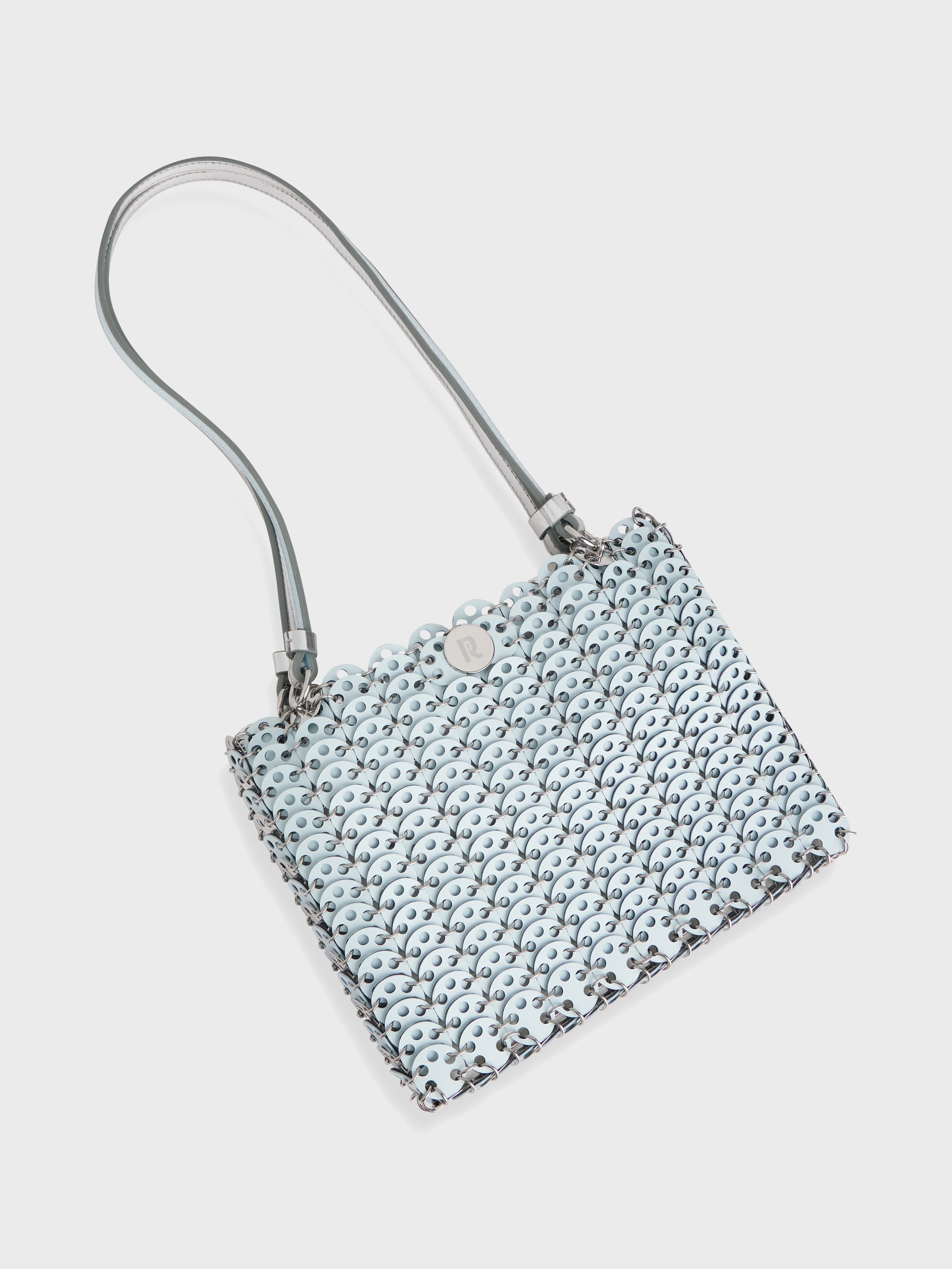 SILVER/BLUE 1969 FLIP BAG IN LEATHER - 9