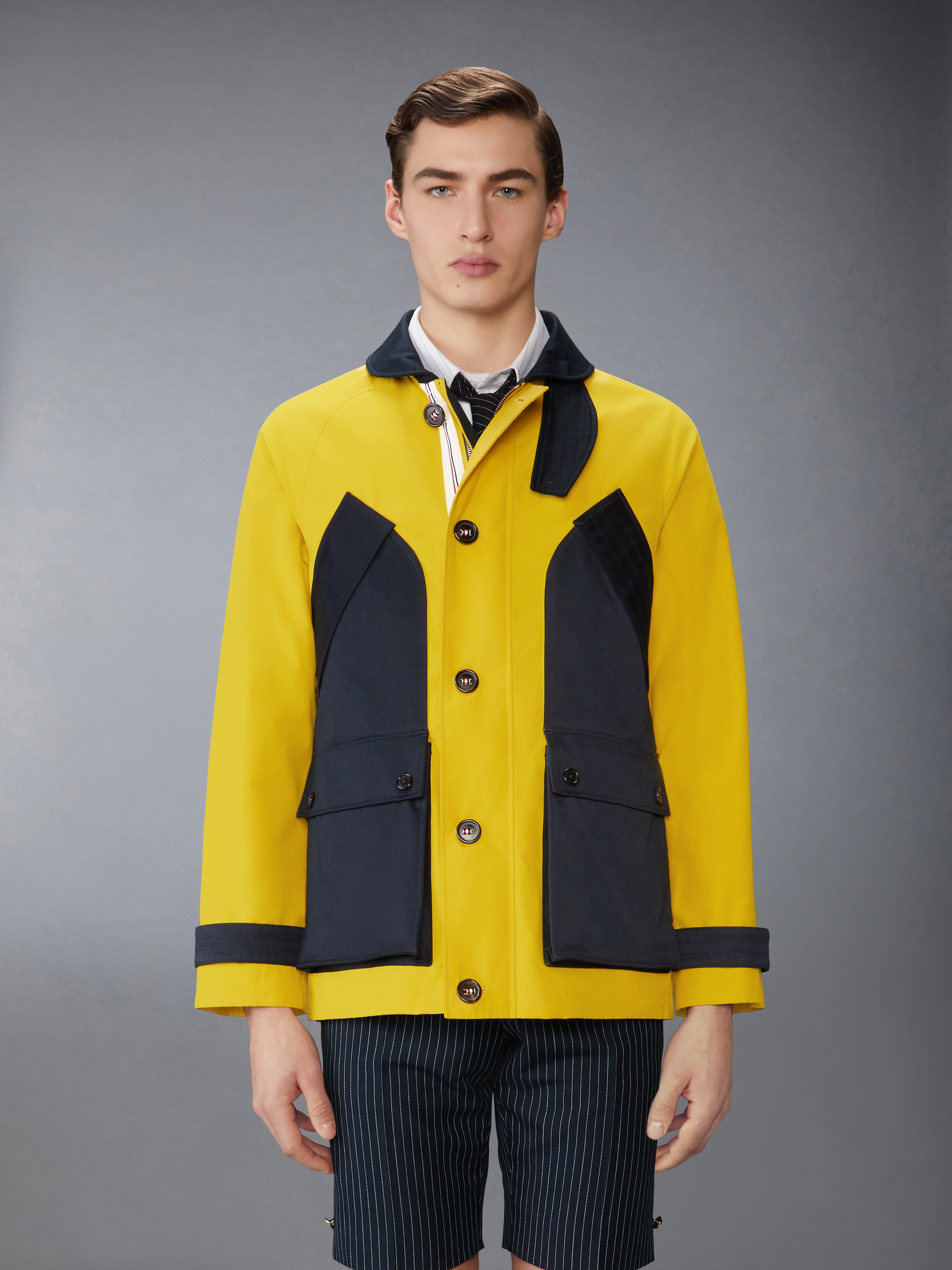 CROPPED SHAWL COLLAR FIELD JACKET - 2