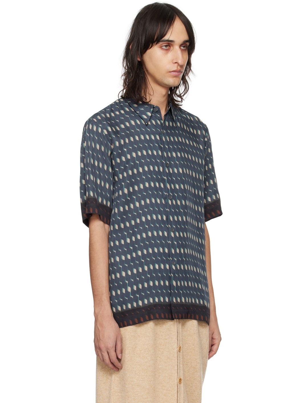 Blue Graphic Shirt - 2