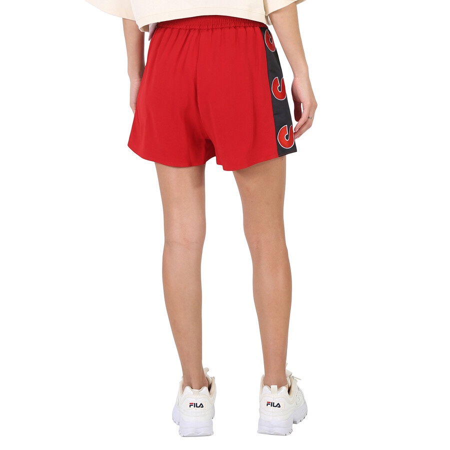 Stella McCartney Ladies Pants Red Logo Trim Shorts - 6