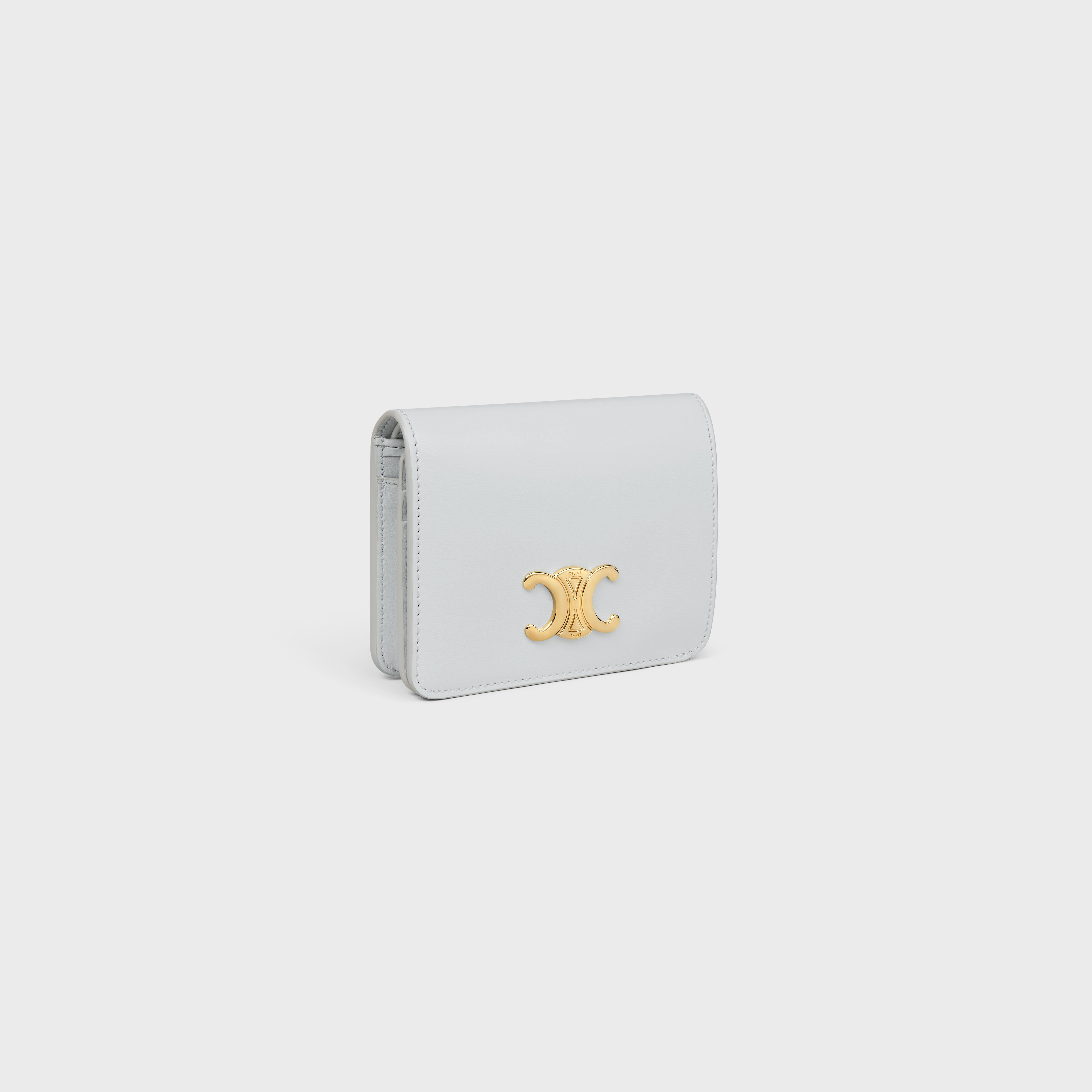 TRIOMPHE COMPACT WALLET in Shiny calfskin - 2