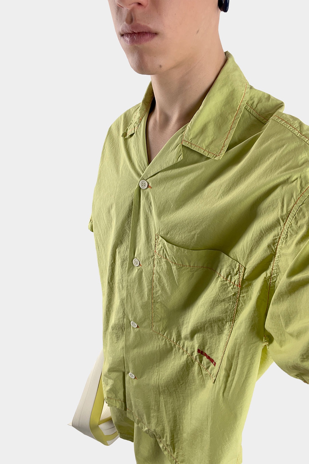 SHORT SLEEVE SHIRT / apple green - 5