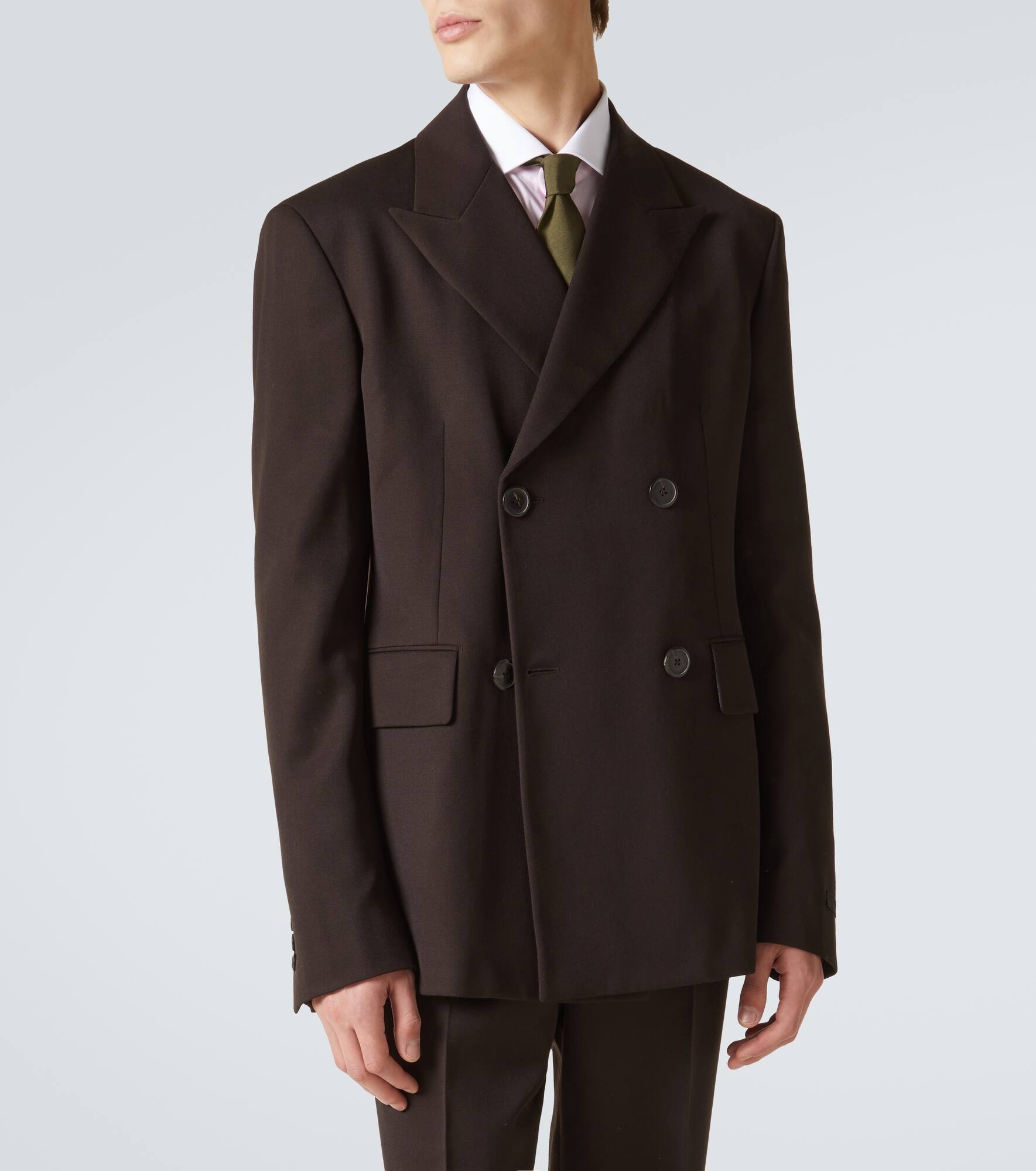 Virgin wool gabardine blazer - 3
