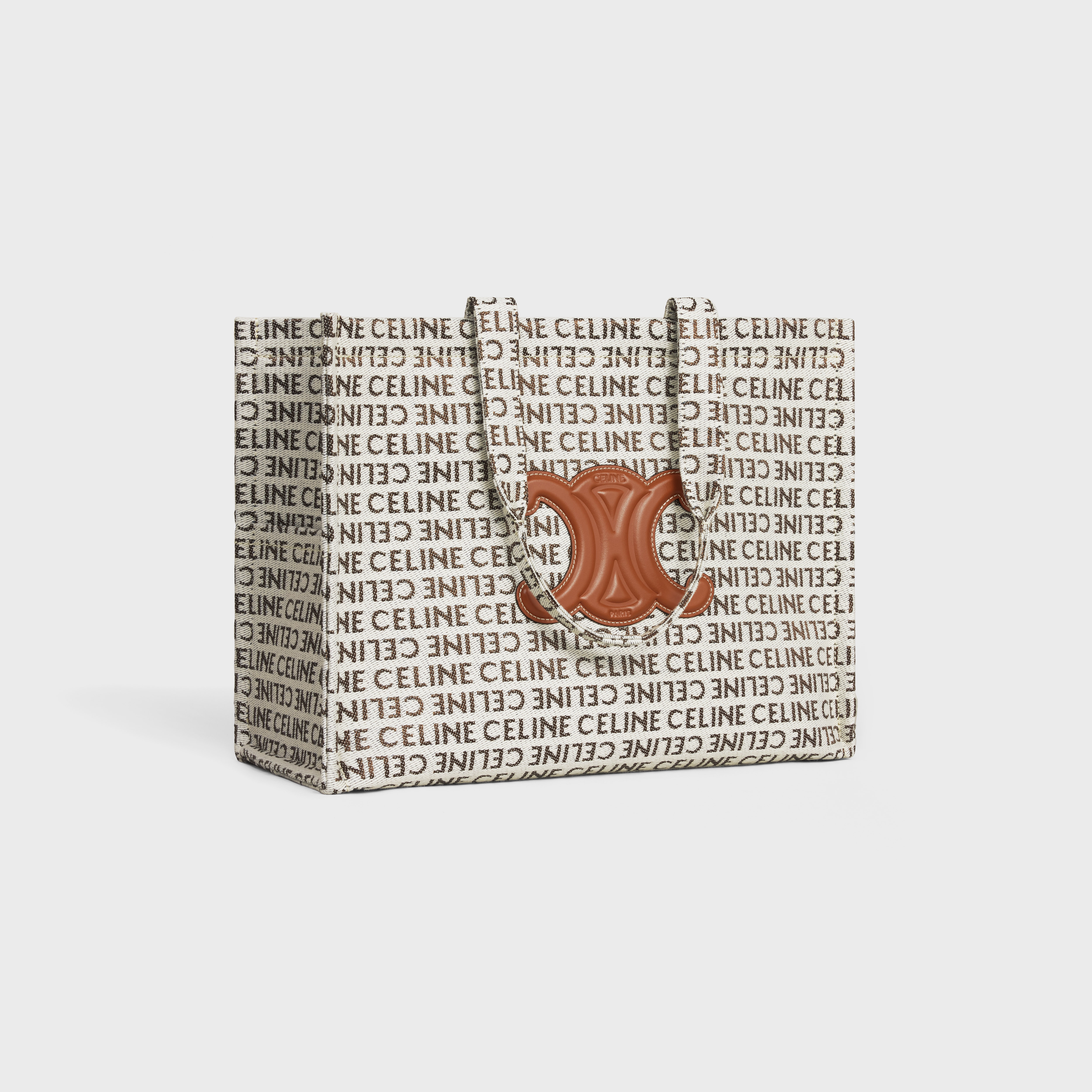 Large Cabas Thais in TEXTILE WITH CELINE ALL-OVER - 2