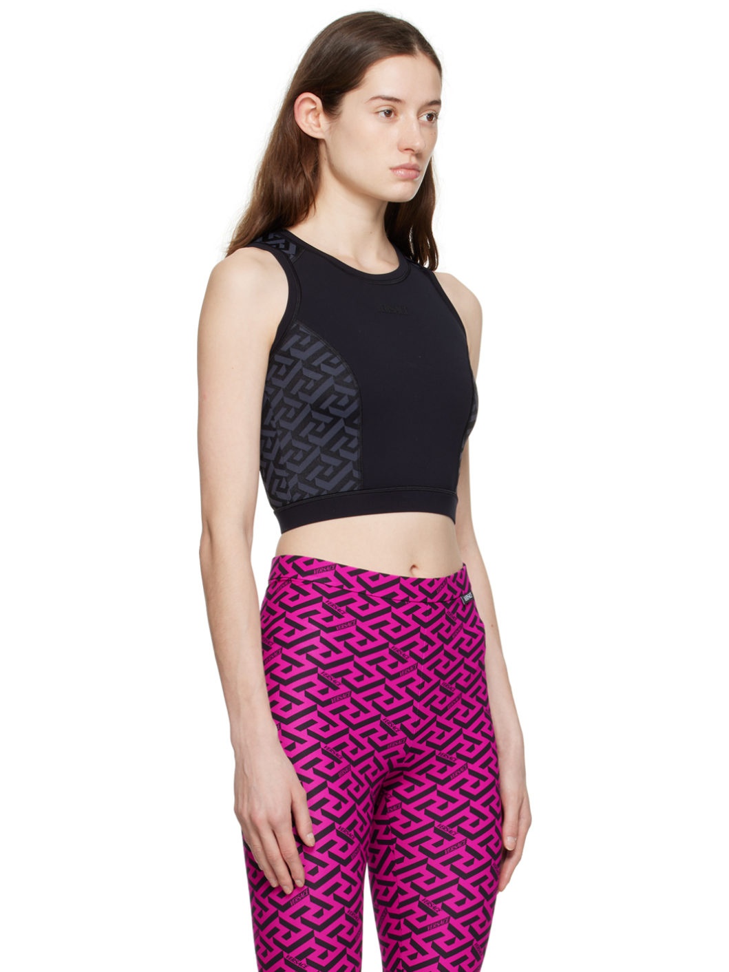 Black Greca Sports Bra - 2