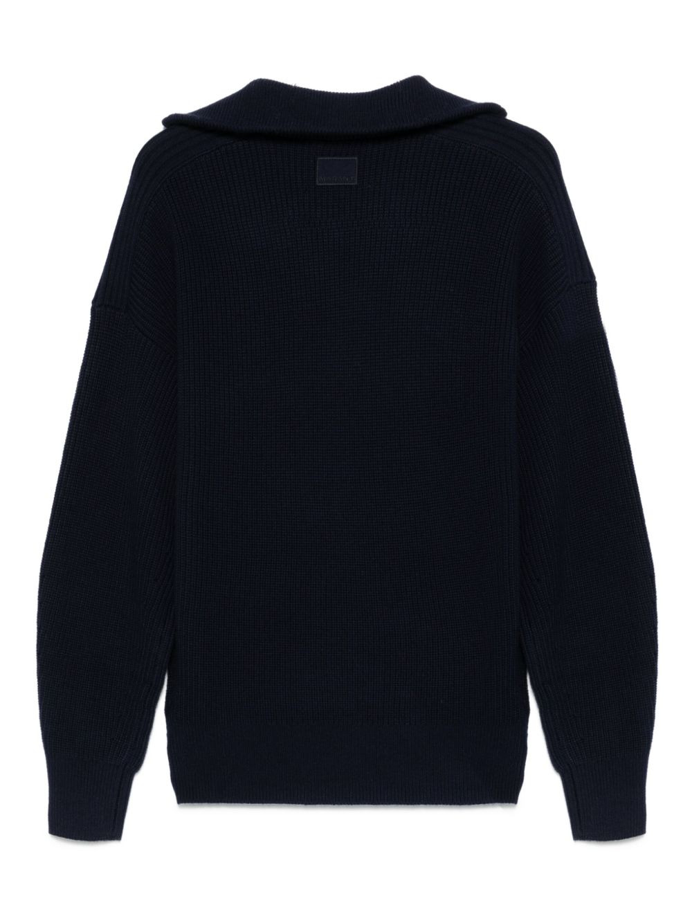 half-zip ribbed jumper - 2