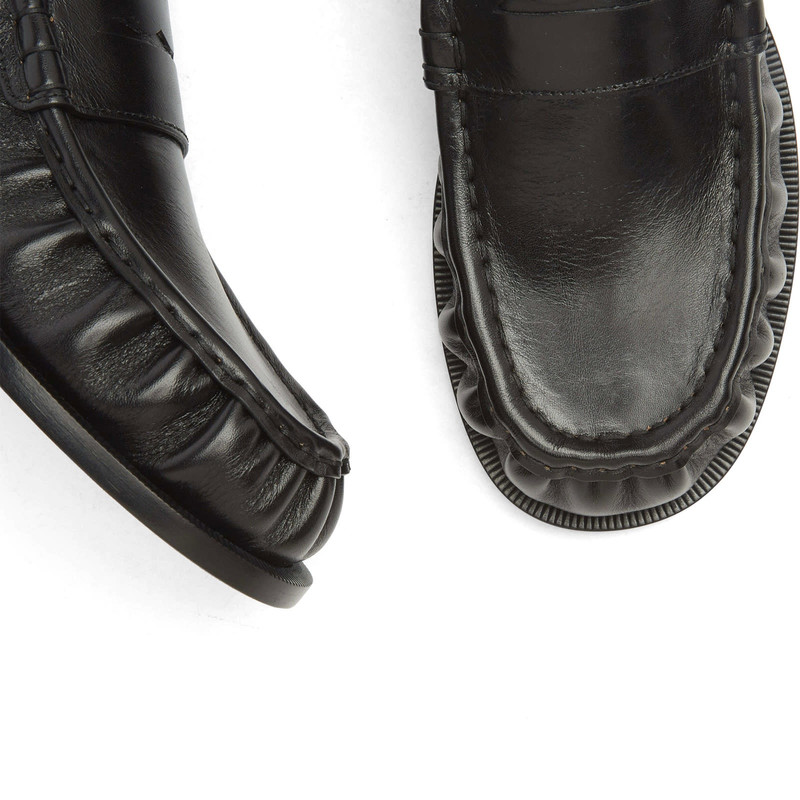 Dries Van Noten Dries Van Noten Moc Toe Leather Loafers outlook