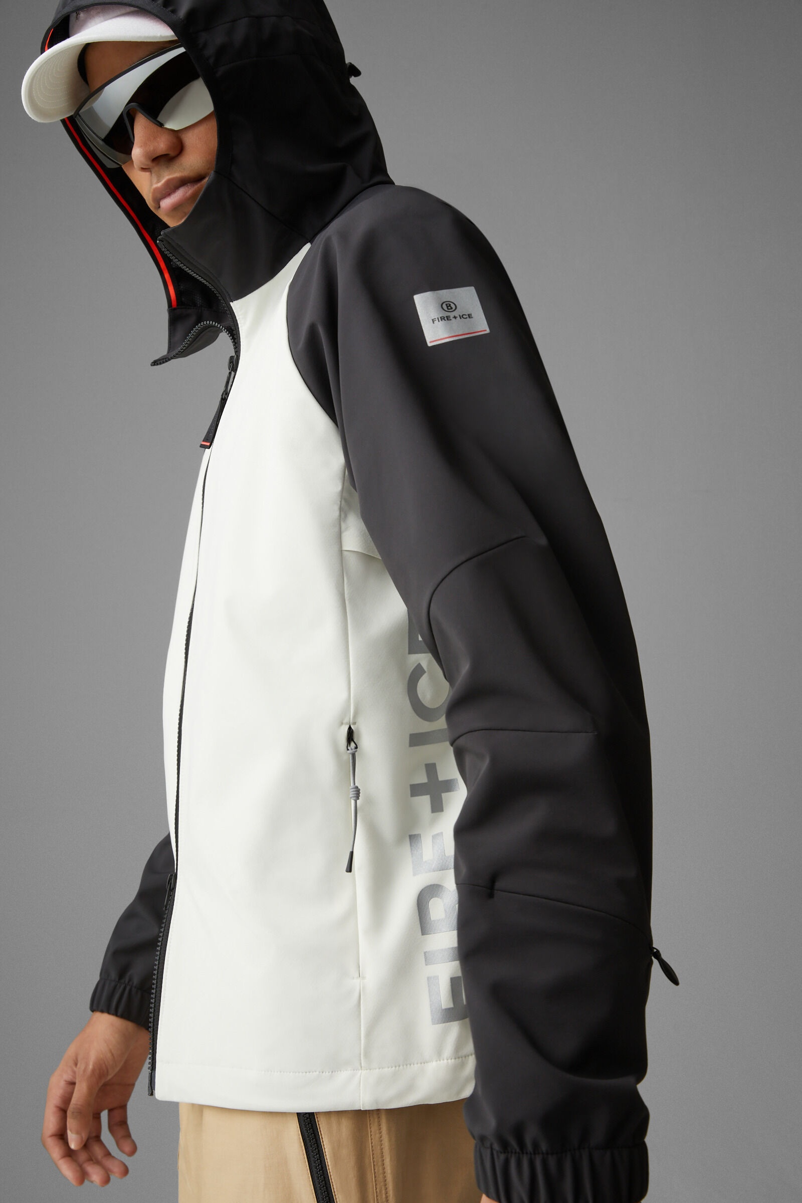 Gilmar Softshell jacket in Off-white/Black - 6