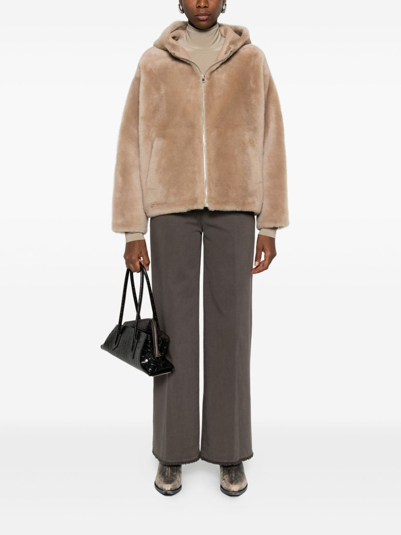 Yves Salomon hooded shealing jacket outlook