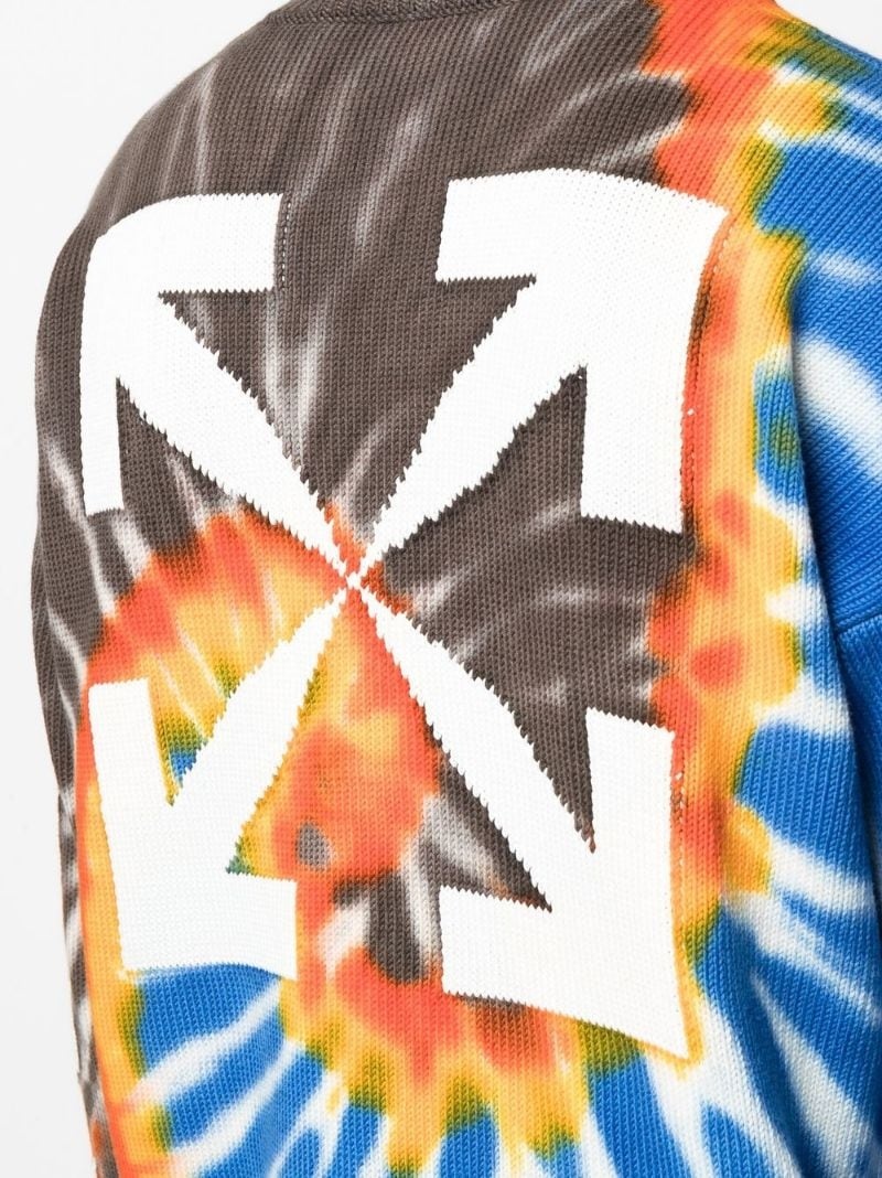 Arrows motif tie-dye sweatshirt - 5