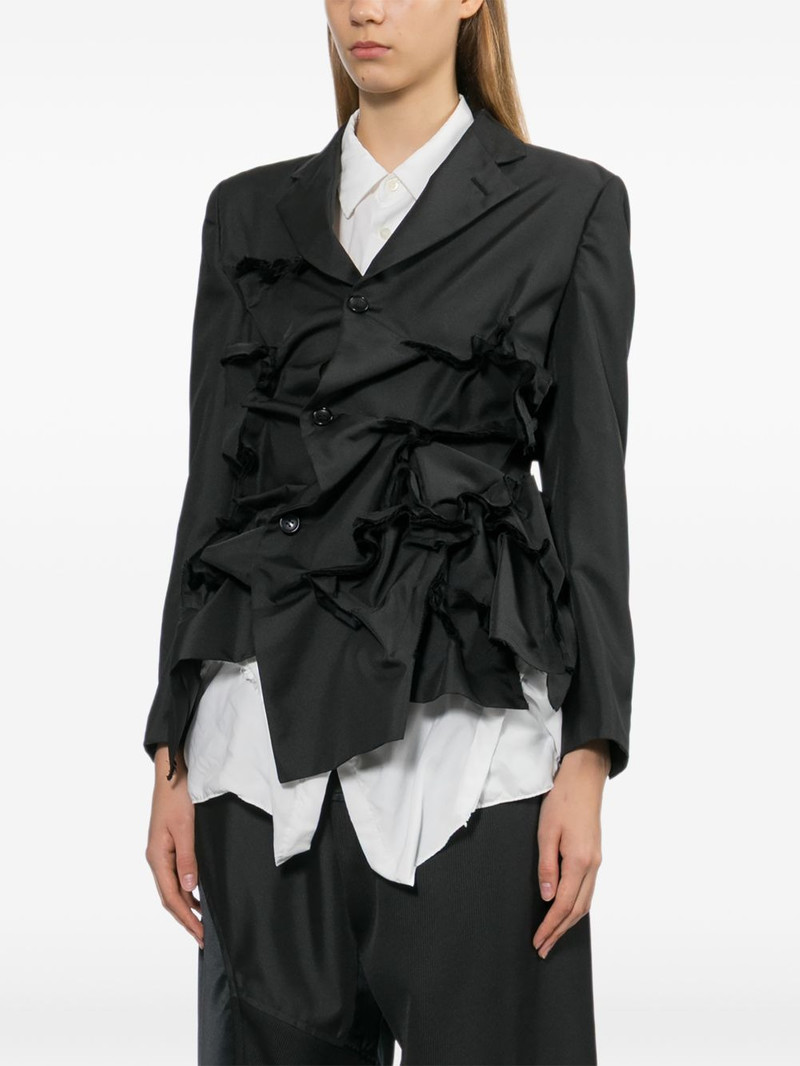 ruffled notched-lapels jacket 3