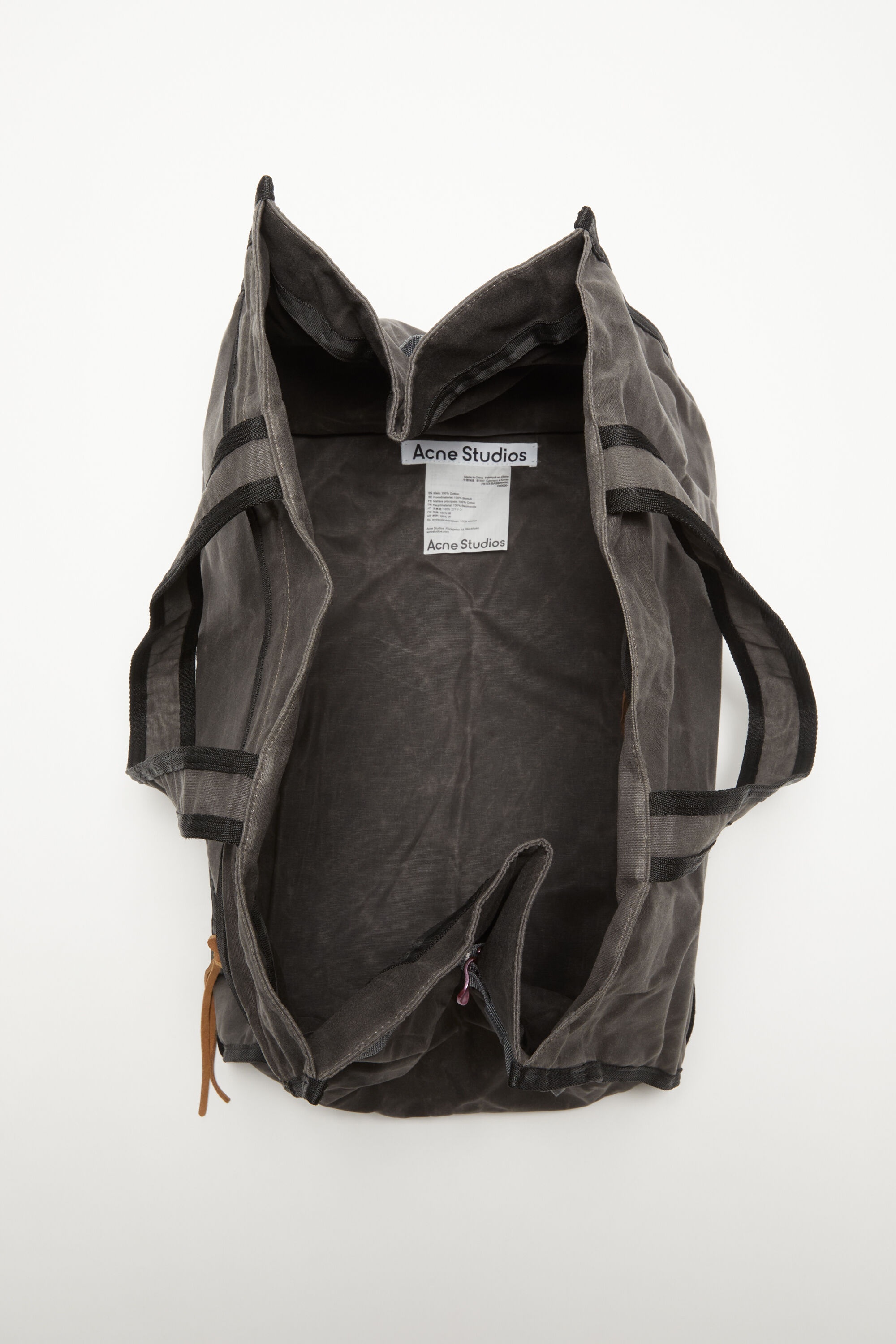 Acne Studios Tote bag Grey black REVERSIBLE