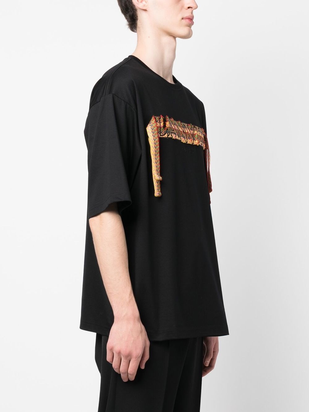 embroidered-logo cotton T-shirt - 3