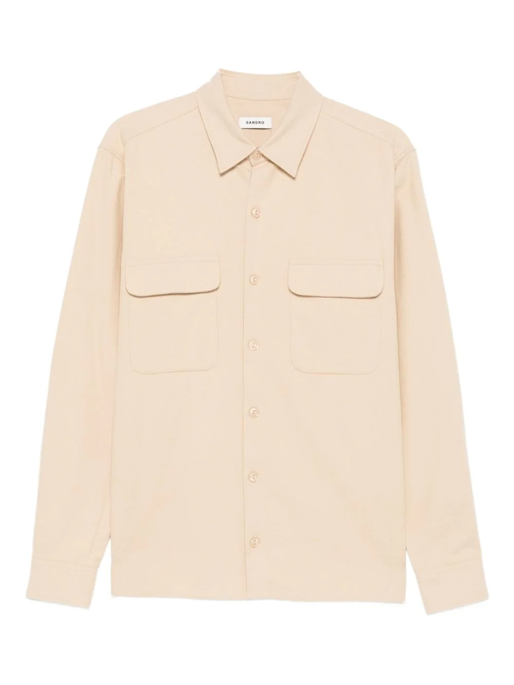 flap-pockets cotton shirt - 1