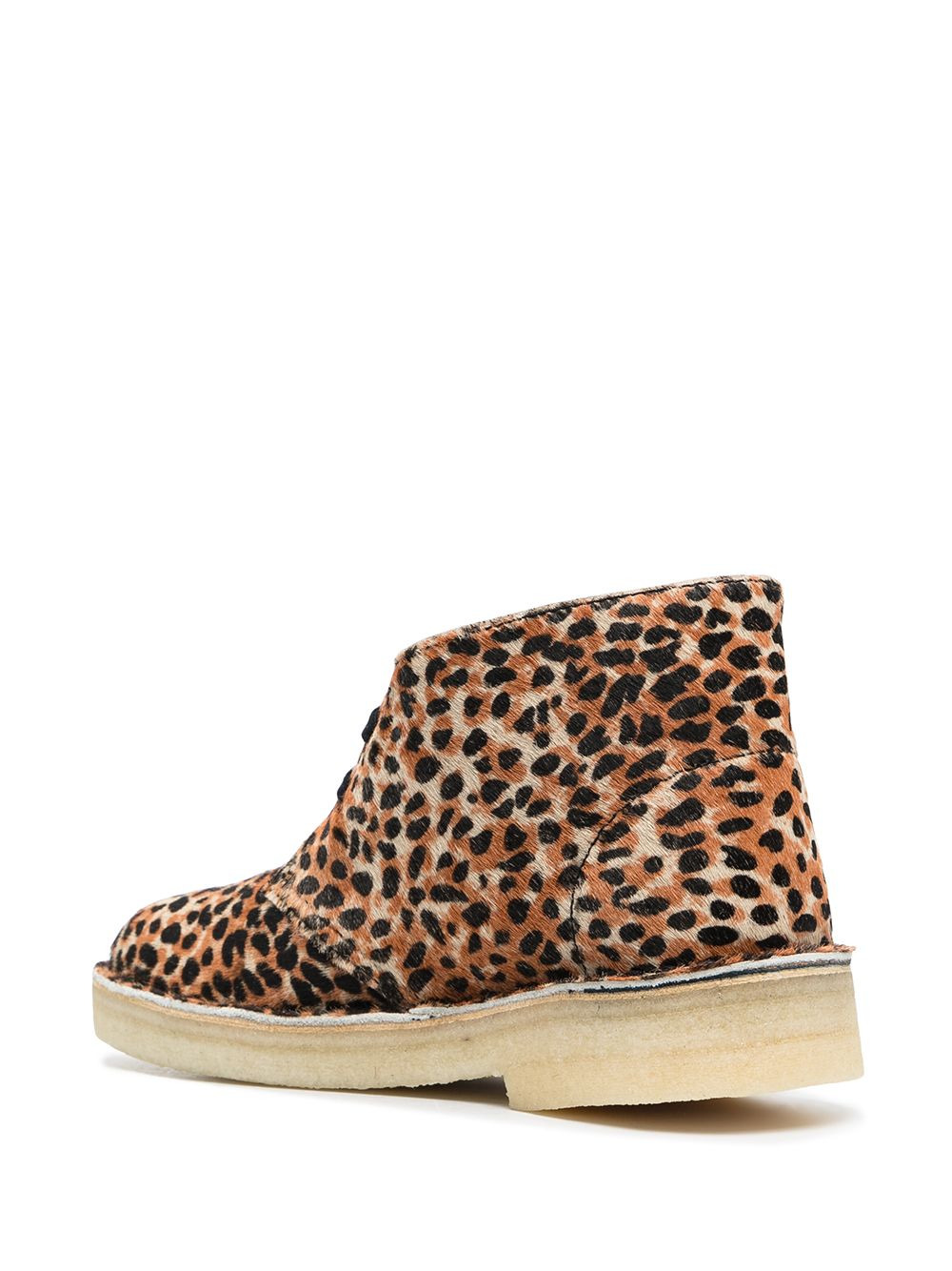 leopard-print desert boots - 3