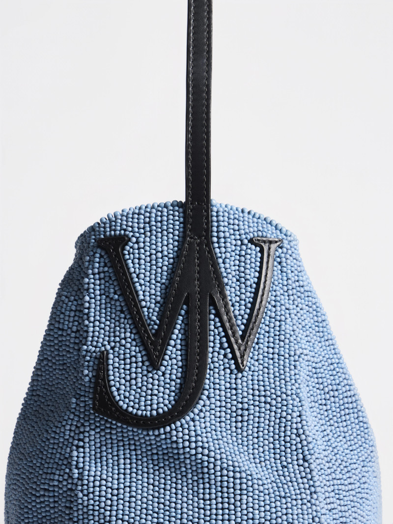 JW Anderson SMALL BEADED BULB BAG IN BLUE outlook