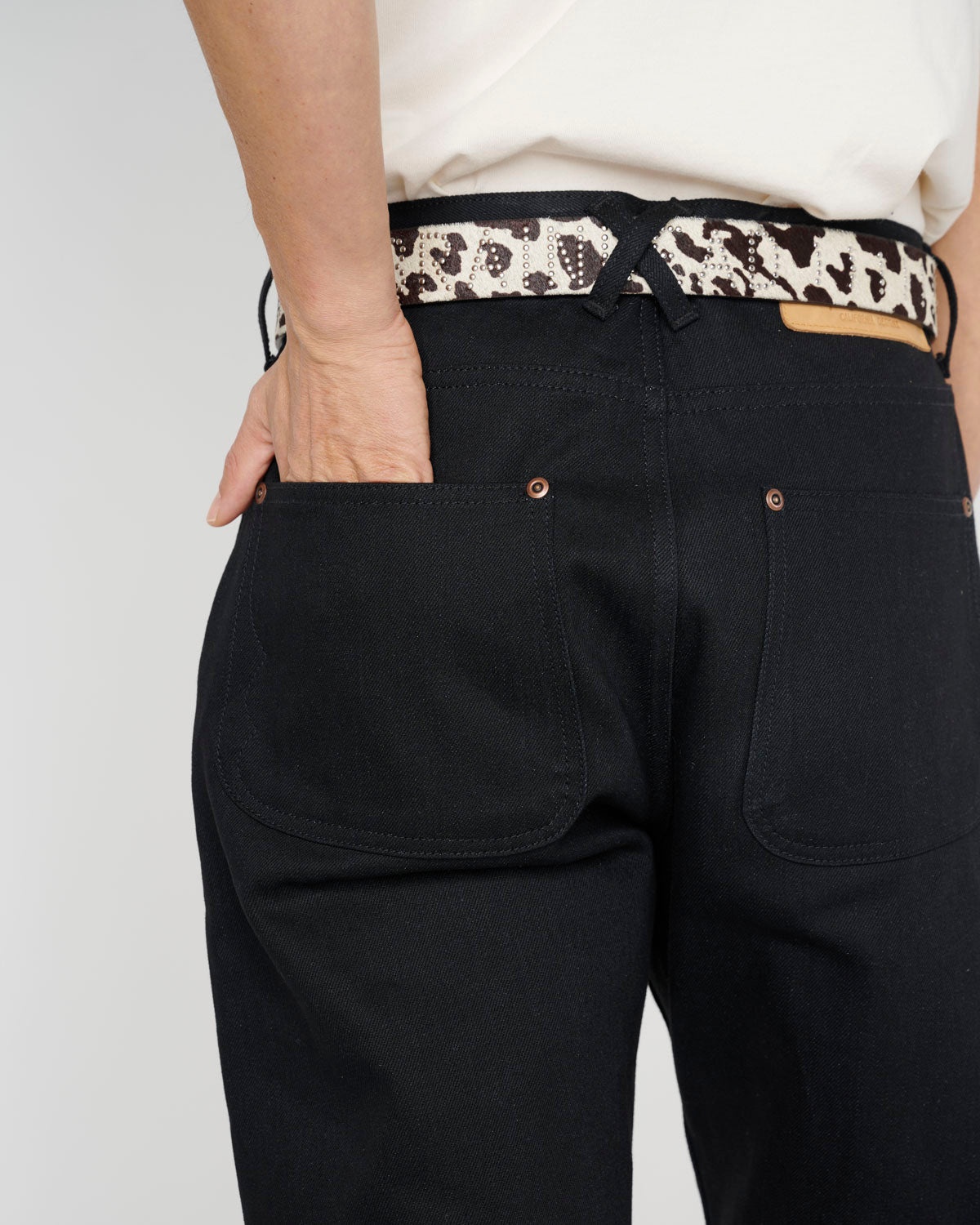 Type 01 13.2oz Selvedge Denim - Solid Black - 14
