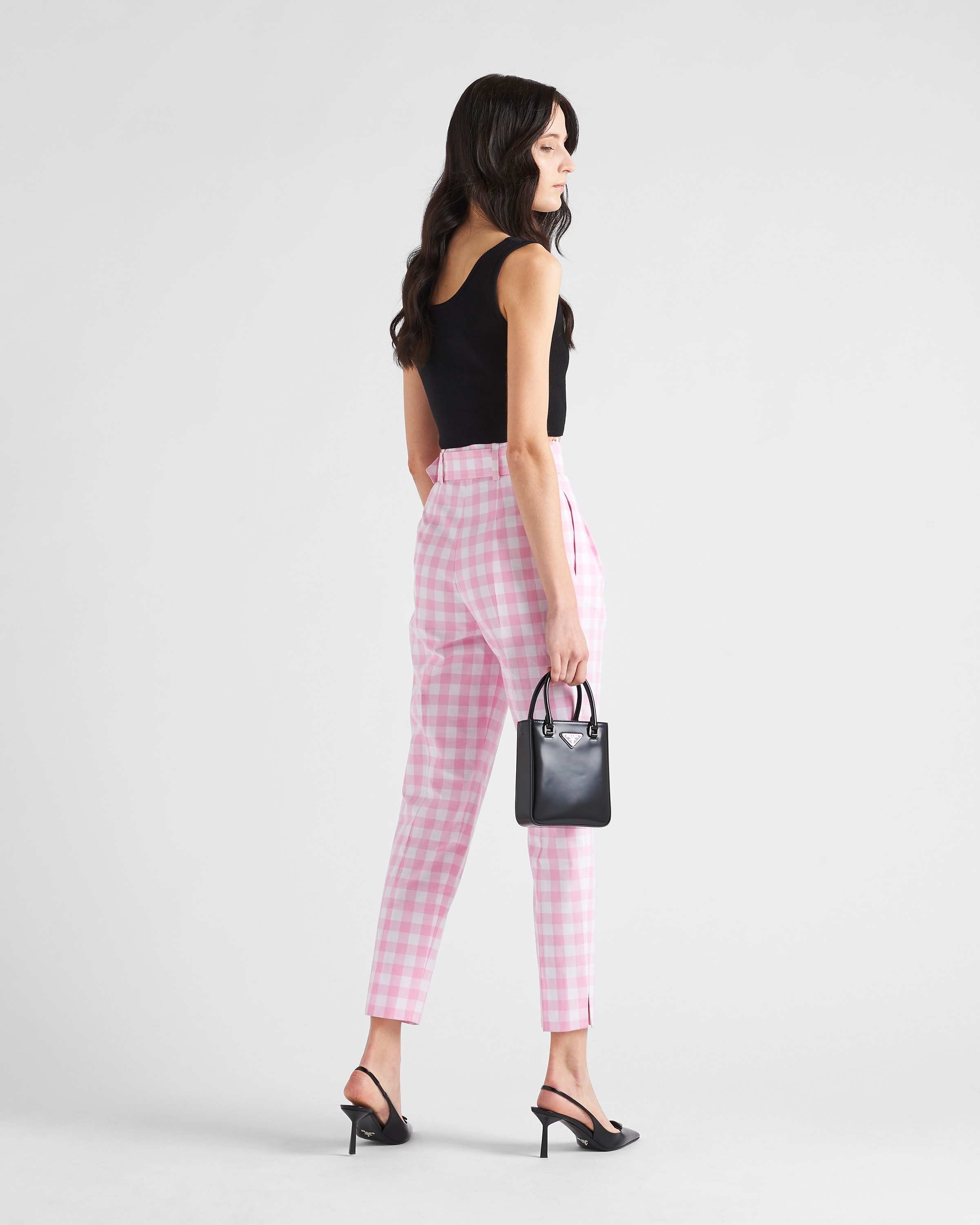 Gingham check pants - 5