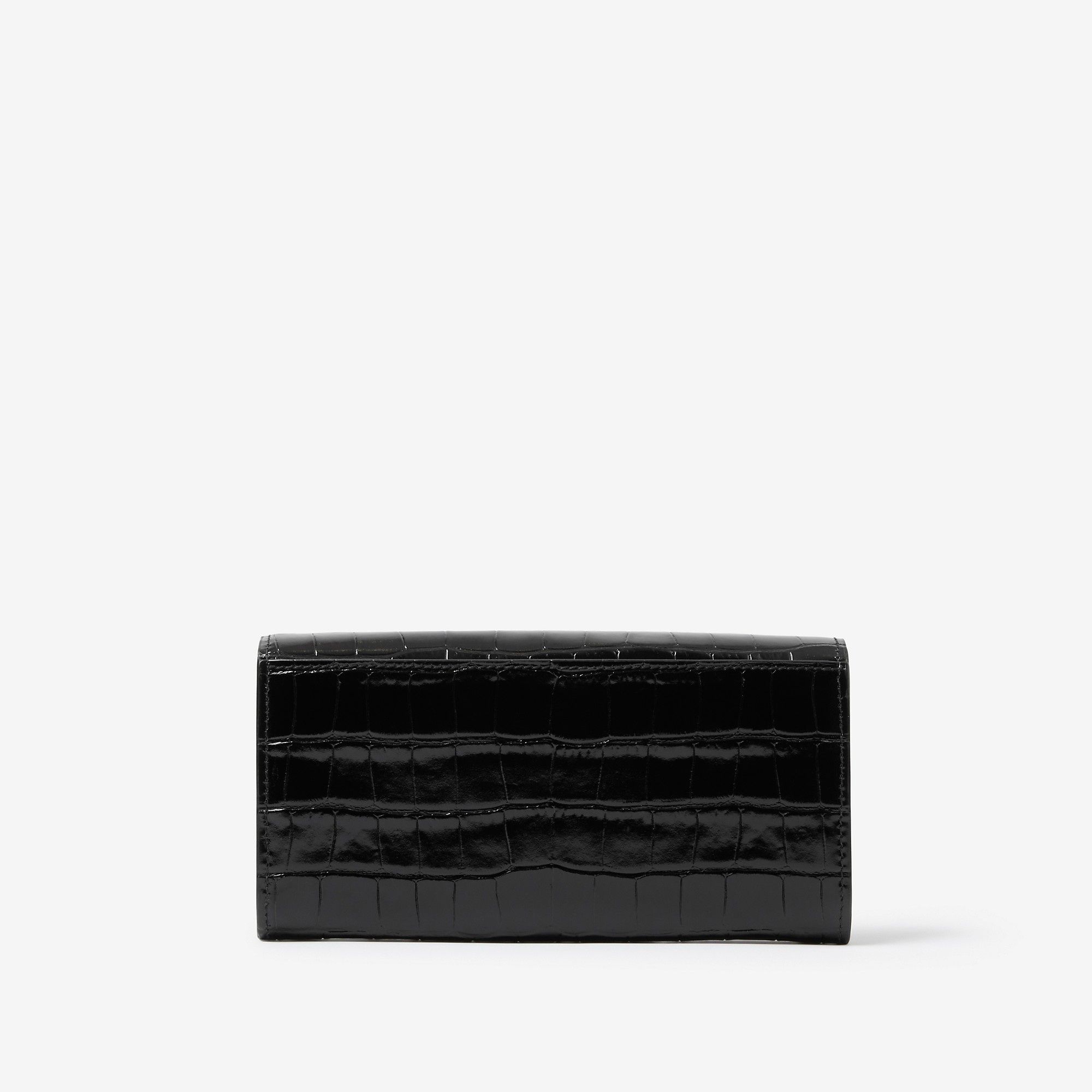 Embossed Leather TB Continental Wallet - 3