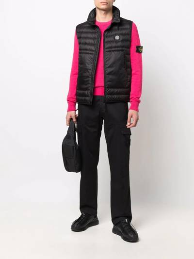 Stone Island Compass logo-patch padded gilet outlook