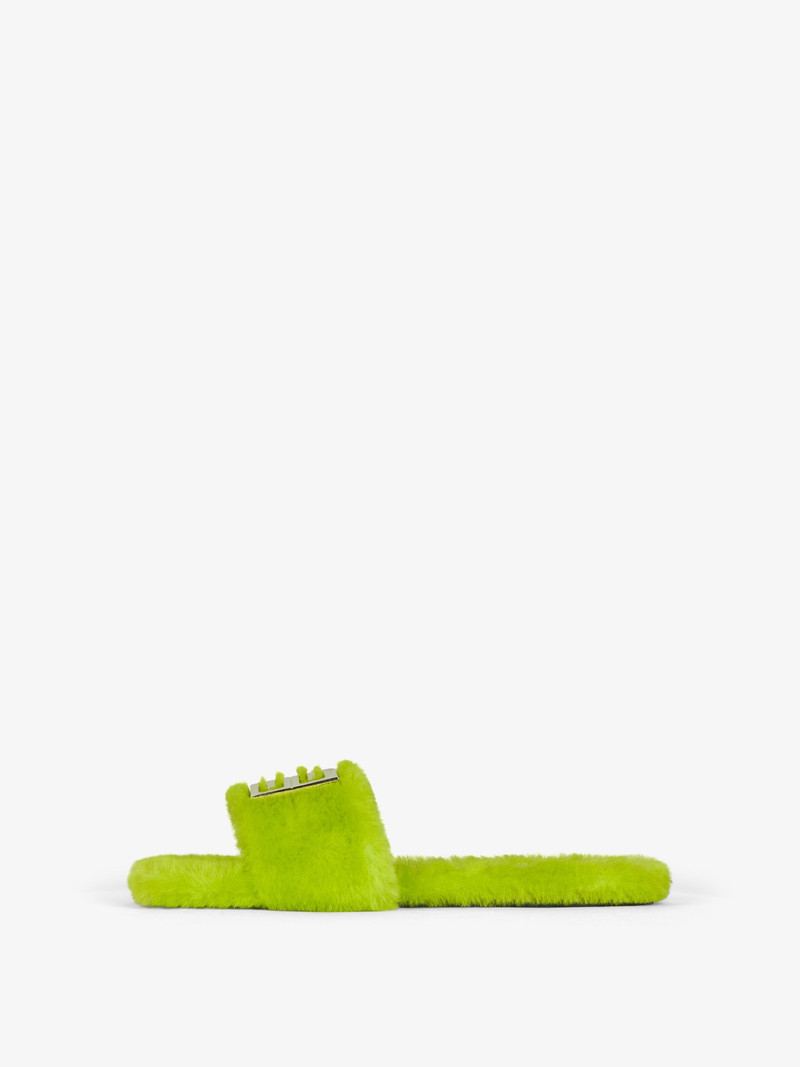 Givenchy 4G FLAT MULE IN SHEARLING outlook