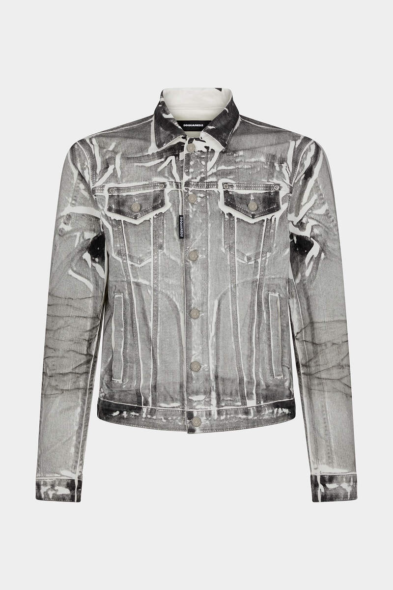 ICON WHITE COAL WASH DAN JEANS JACKET - 1