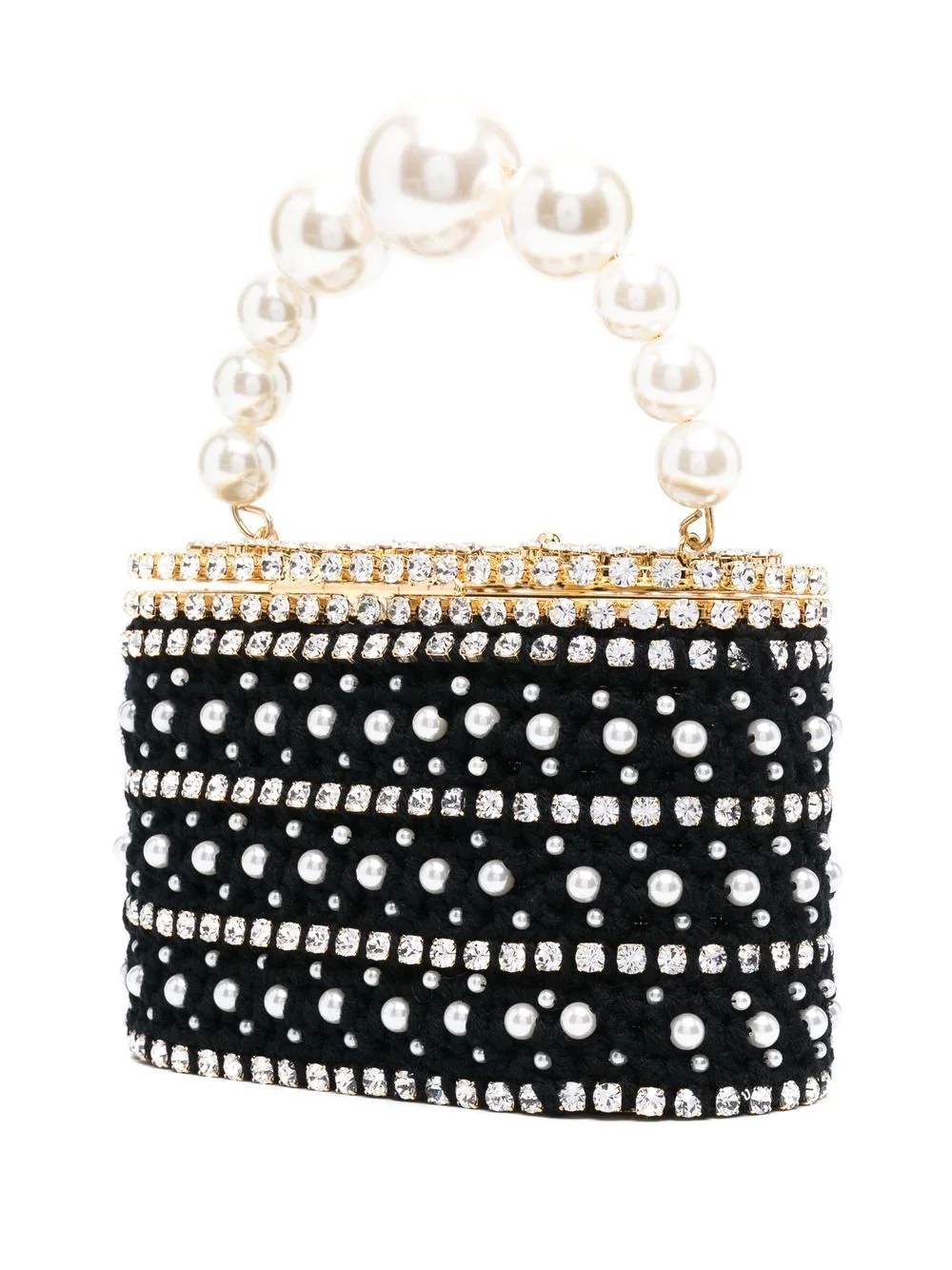 Holli Megeve embellished crochet tote bag - 3