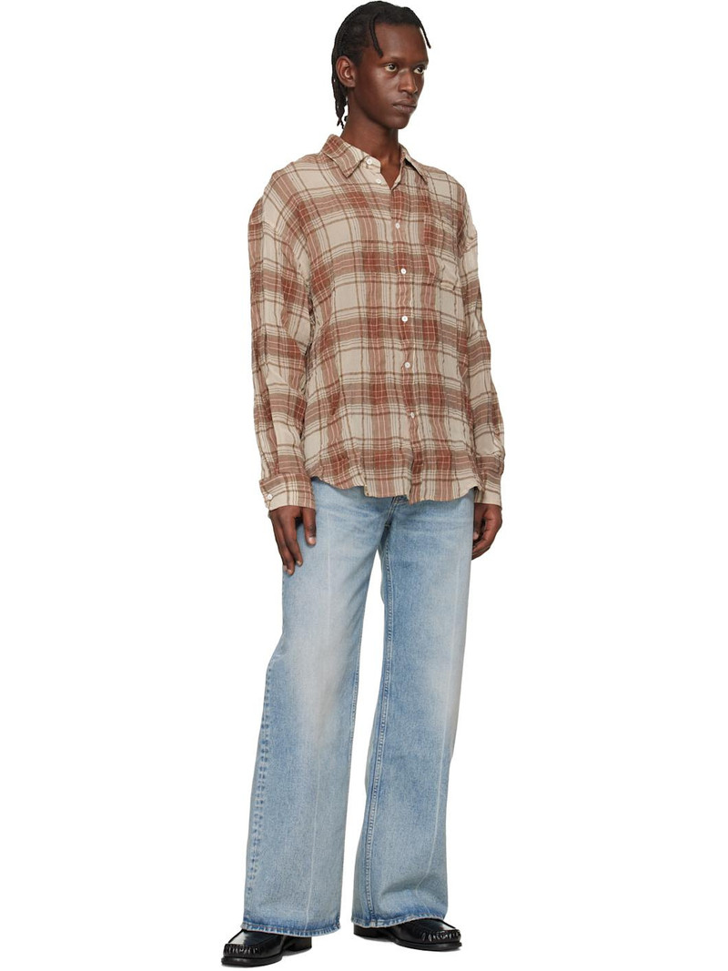 HOPE Brown Wide-Fit Shirt outlook