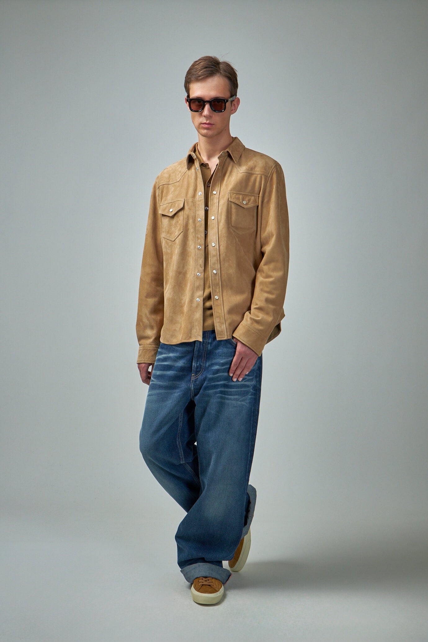 Silk Blend LS Military Polo - 2