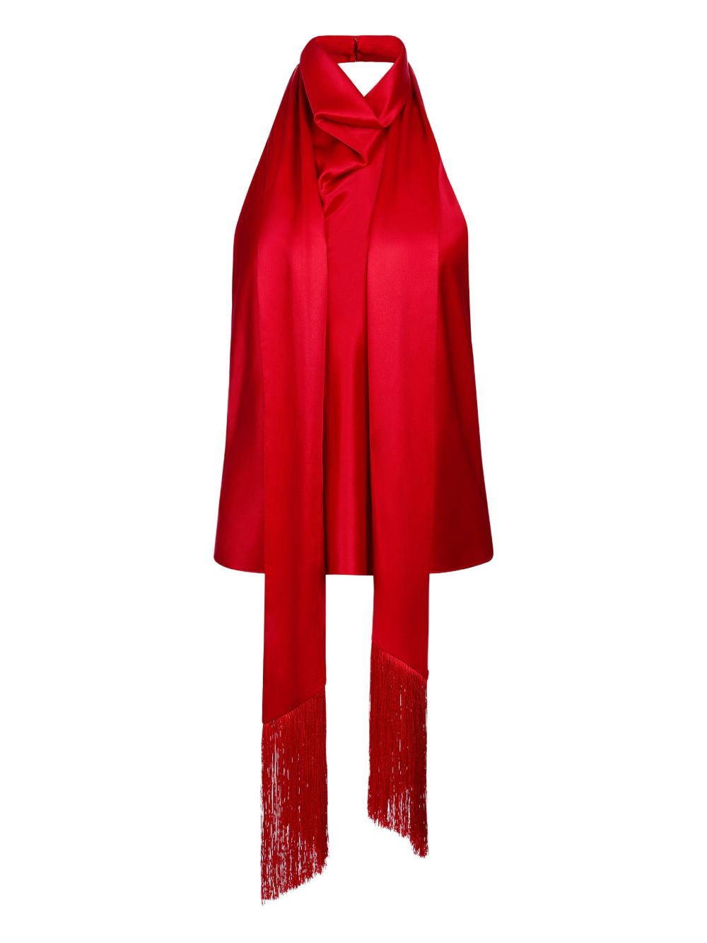 halterneck fringe top - 1