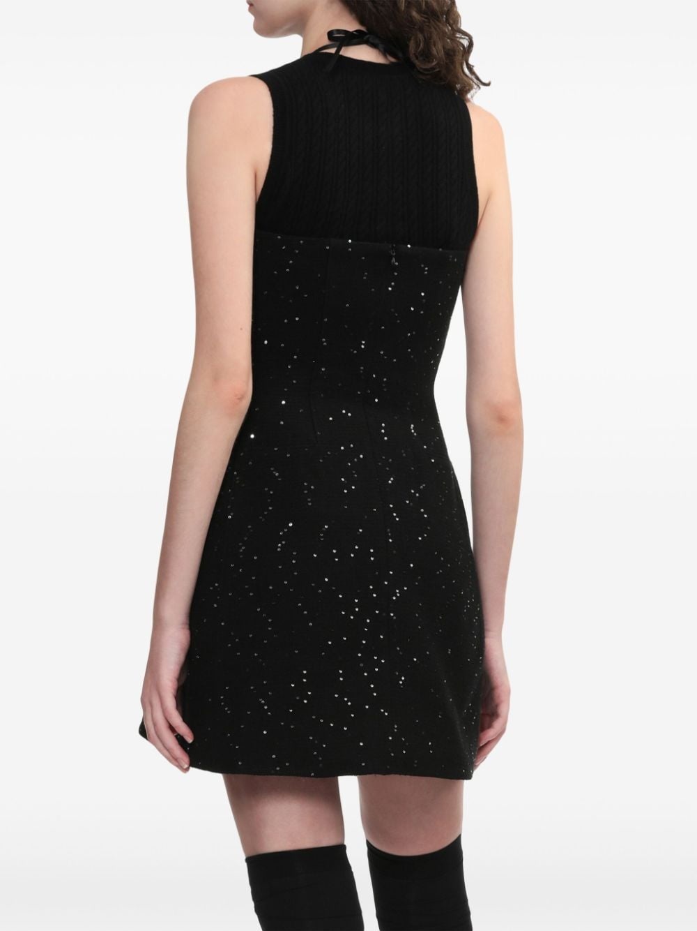 bow halterneck dress - 4